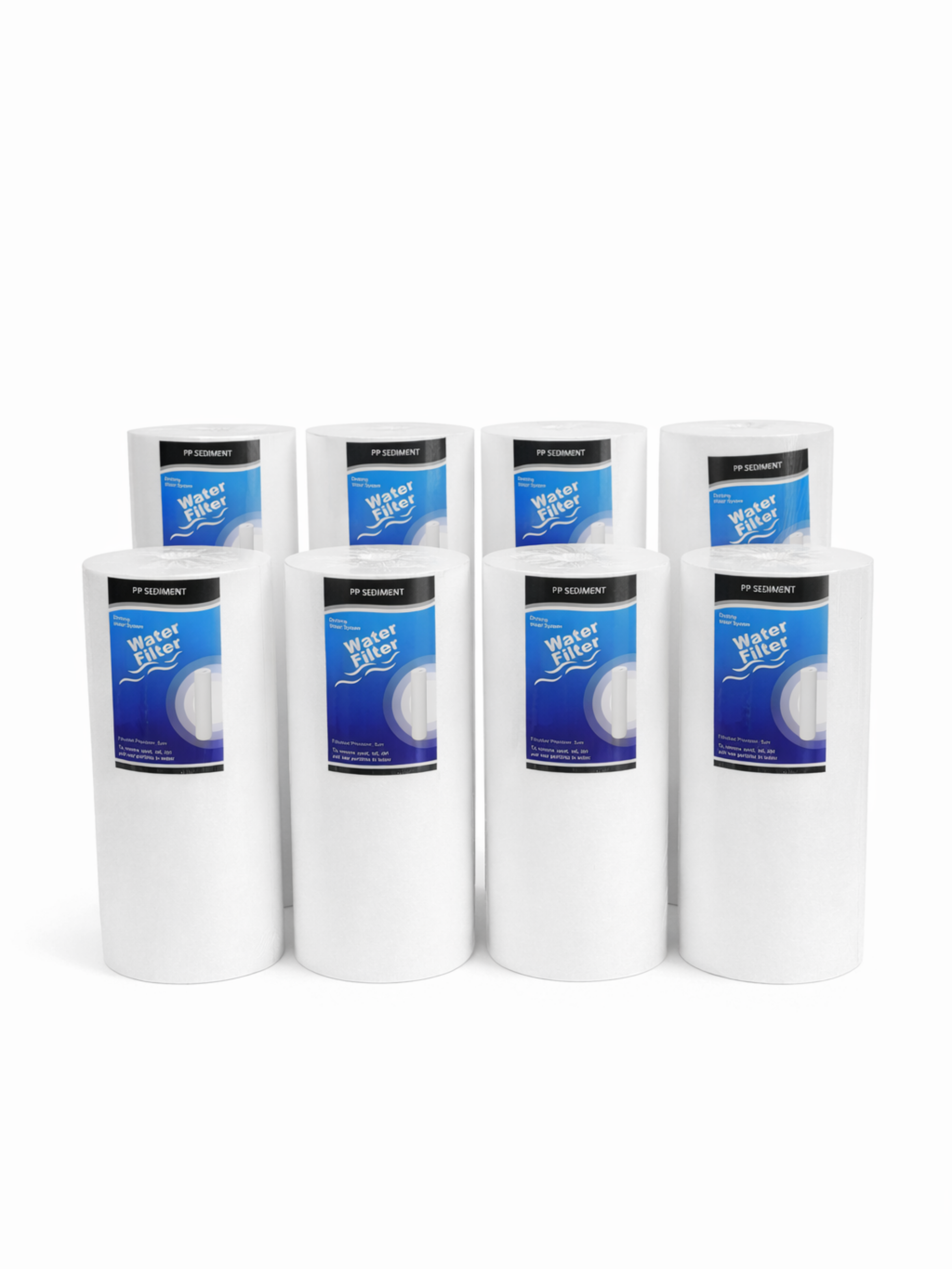 4.5" x 10" Sediment 5 Micron Replacement Water Filters (8 Pack)